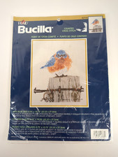 Bucilla Mad Blue Bird  42733 Counted Cross Stitch Kit Sealed