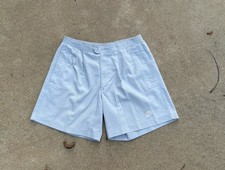 VTG Nike 90s Silver Double Pleated Shorts 31x7 Amazing Condition Rare Size Med.