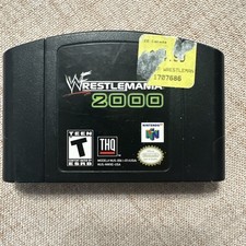 WWF WrestleMania 2000 (Nintendo 64, 1999) Authentic Tested Working