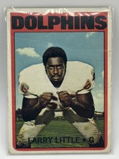 1972 Topps Larry Little #240 (RC) Rookie Miami Dolphins HOF Football Card. rookie card picture