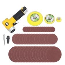 1/2/3 Inch Mini Air Sander Air Powered For Auto Body Work Small Orbital Sander