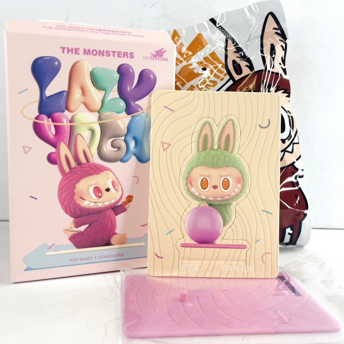 POP MART x Labubu The Monsters Lazy Yoga Series Figure Sealed Bag