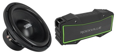 Sundown Audio E-12 V.4 D4 12'' 750w RMS Car Subwoofer DVC 4-Ohm Sub+Hme Speaker