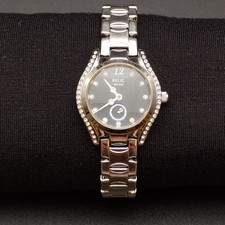 Relic ZR 11805 Women's Quartz Silver-Tone Watch with Crystal Bezel Sub-Dial