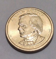 2011 D Andrew Johnson Presidential Dollar Coin Ungraded 