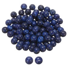 100pcs Lapis Lazuli Blue Natural Stone Beads 10mm Round Loose Bead