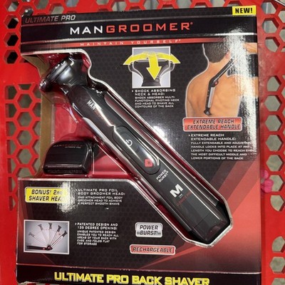MANGROOMER Ultimate Max Back Shaver Hair Clippers Groomer WITH 2 Heads Included