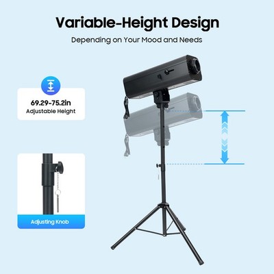LED Follow Spot Light Manual Control Spotlight Stage Light &Stand 6 Color 280W