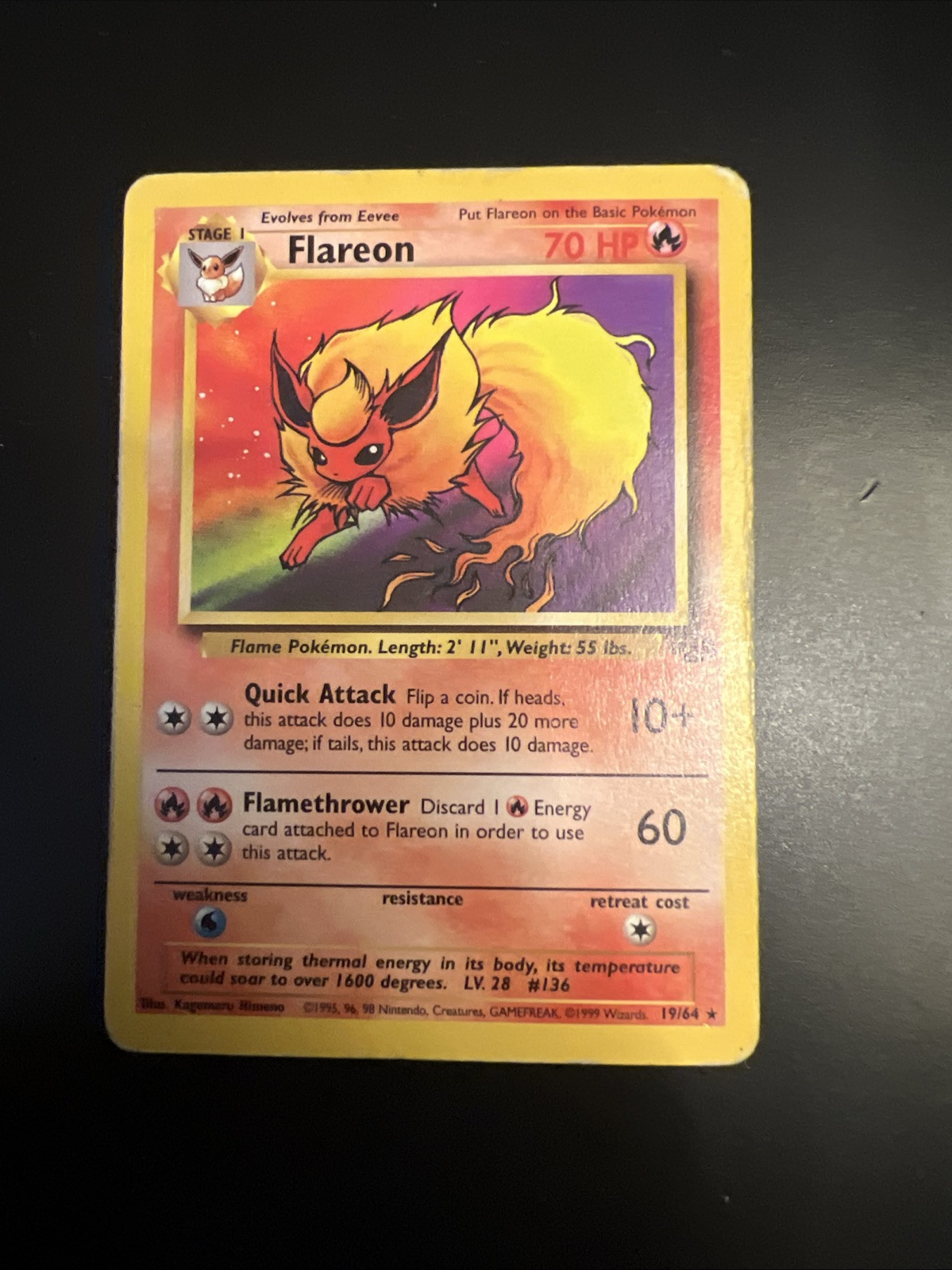 rare flareon card Pokemon Card Flareon (19/64) Non-Holo Jungle Set Rare – English – Wizards  Of The Coast Pokemon Jungle Flareon Value