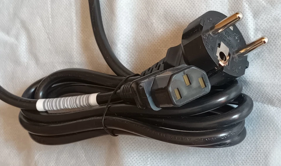 Netzkabel Kaltgerätekabel 1,8m 3-polig • Schuko EU Stecker • PC Monitor Drucker - Bild 2 von 4