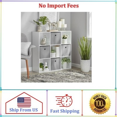 Mainstays 9 Cube Storage Organizer, White
