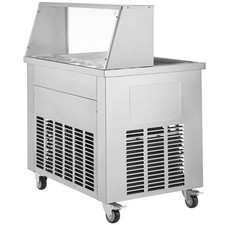 Fried Ice Cream Roll Machine Rolled Ice Cream Maker 13.8X13.8 Inch 2 Pans