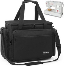 Sewing Machine Carrying Case with Multiple Storage Pockets for Accessories, U...