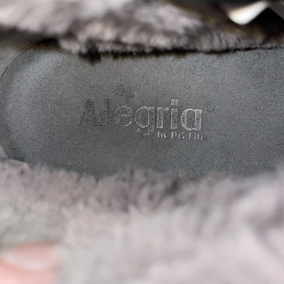 Botines Alegria para mujer talla 41 EE. UU. 10 M cuero peltre salir de fiesta  Foto 2 de 4