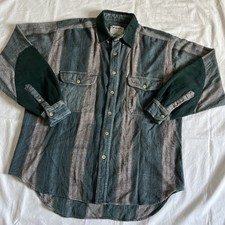 Vintage Wrangler Rugged Wear Flannel Shirt w/ Sueded Accents Large