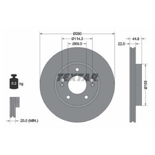 2x Bremsscheibe vorne für KIA Niro DE 1 | 26211395