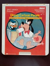 Walt Disney CED RCA Selectavision Videodiscs Disney Cartoon Parade Vol 3, 4, 5