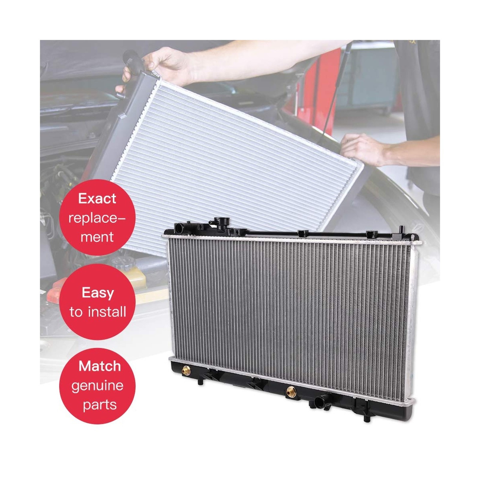 cciyu 2747 Radiator Replacement for 2002-2006 For Mini for Cooper 1.6L