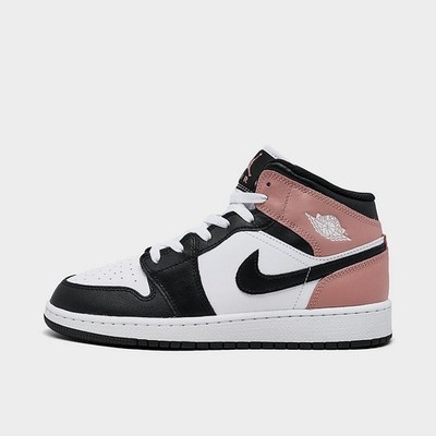 NIB Big Kid GS  Jordan 1 Mid  White/Rust Pink/Black DQ8423-100