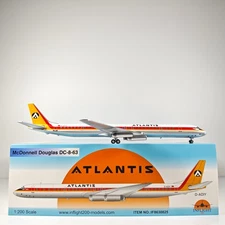 1:200 InFlight Atlantis​ DC-8-63 D-ADIY​ Passenger Airplane Diecast Plane Model