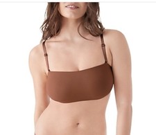 TRUE , Body Convertible Bandeau Bra Women's Medium Coffee Pullover