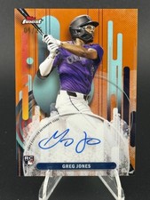 GREG JONES 2025 TOPPS FINEST ROOKIE ORANGE REFRACTOR RC AUTO /25