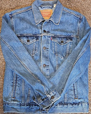 Levi's Denim Jean Jacket Blue Size M 72334 Vintage Regular Fit Basic Casual
