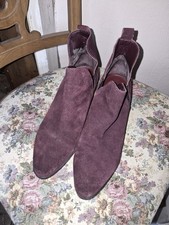 Crown Vintage CYBETILA2 Burgundy Textile Chelsea Ankle Boots Women s 10M