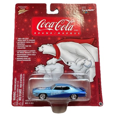 Johnny Lightning Coca Cola 1971 Pontiac GTO Polar Bear Die Cast Car