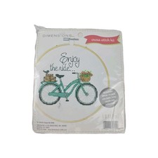 Dimensions 72-75342 - Enjoy the Ride - Cross Stitch Kit 6" Hoop Open Package
