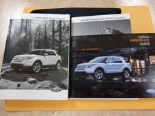 2013  FORD EXPLORER   OWNERS MANUAL & CASE  (QUICK REF & DRV SUPPL)