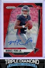 2024 Panini Prizm Michael Penix Jr Rookie Autograph Auto Red Wave #062/149 J342