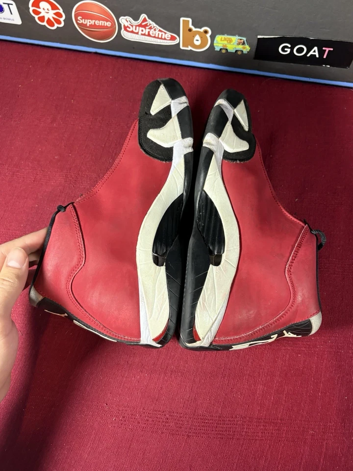 Air Jordan 14 Retro Gimnasio Rojo Toro Talla 10 Sin Caja Rasguños Arañazos Foto 4 de 4