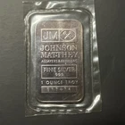 RARE SEALED Johnson Matthey 1 Troy OZ .999 Fine Silver Bar Toned Serial #917474