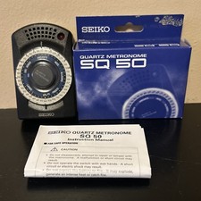 SEIKO Quartz Metronome SQ50 In Original Box  Works Great  Fast Shipping 