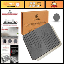Diatomaceous Earth Drying Mat for Kitchen Counter - Fast-Absorbing, Non-Slip, He