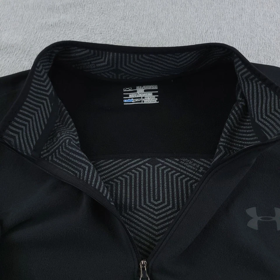Pullover polar infrarrojo Under Armour para hombre 3XL negro ColdGear cuarto cremallera simulado Foto 4 de 4