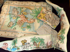 Safari Crib Bedding Set Quilt/Comforter and two Fitted Sheets Cotton