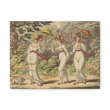 James Gillray - The Graces in a High Wind - Canvas Wall Art
