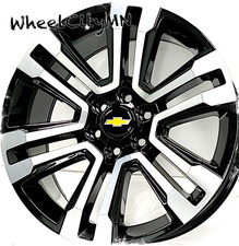 20 Gloss Black Machined 5822 Oe Replica Wheels Fits 2025 Chevy Tahoe Ltz 6x5.5 20 Gloss Black Machined 5822 Oe Replica Wheels Fits 2025 Chevy Tahoe Ltz 6x5.5