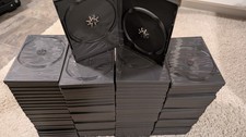 Lot of 100 14mm 2-disc DVD Cases