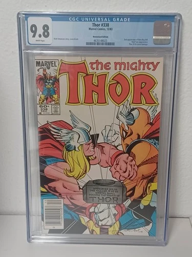 THOR #338 Newsstand (Marvel, 1983) CGC Graded 9.8 ~ Beta Ray Bill ~ WHITE Pages