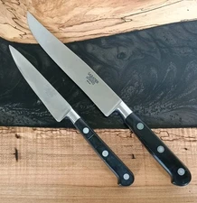  Hoffritz SET OF 2 KNIVES Sabatier 4" & 6" Chef 
