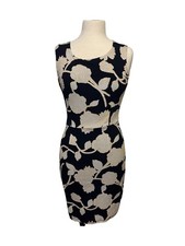 Fond Contemporary Small Ditties Stretchy Floral Flower Dress Lined Zip Up