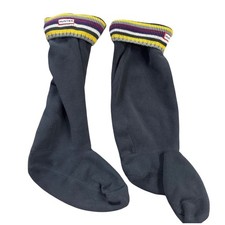 Hunter Boots Fleece Boot Socks Booties Charcoal Grey Size ML