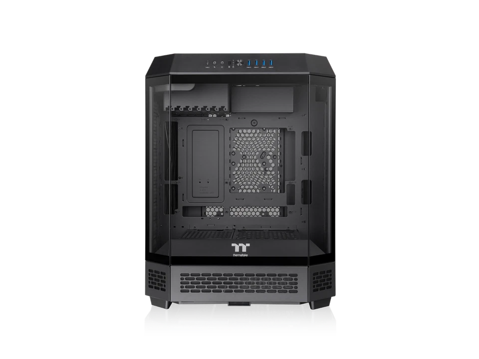 Thermaltake Tower 600 Black Mid-Tower ATX Case; 3 Tempered Glass Panels; - Image 2 of 4