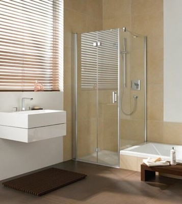 Kermi Seitenwand DIGA TVD 10017, DITVD10017VPK, Farbe: Silber Hochglanz Echtglas