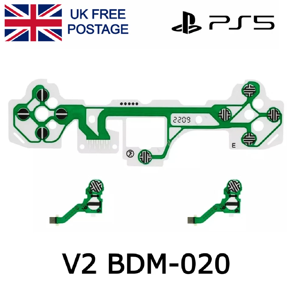 PS5 Controller Conductive Film Replacement Flex Ribbon Circuit V2 BDM-020