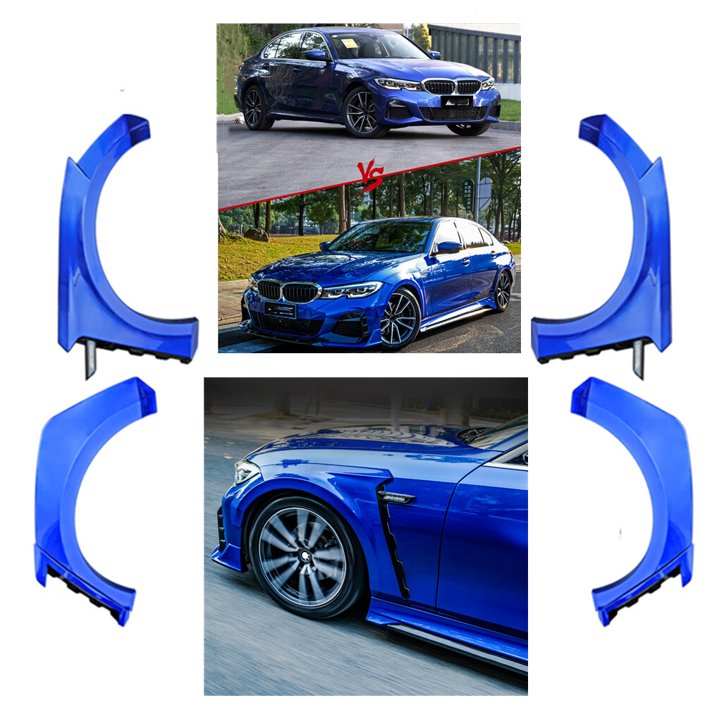 4x AKASAKA Add On Fender Flares For 2019 20 BMW G20 G28 330i