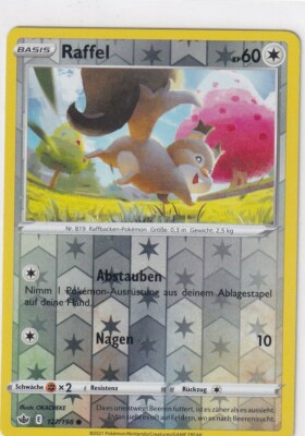 Pokemon SWSH06 Eerie Reign 127/198 Raffel Reverse Holo German